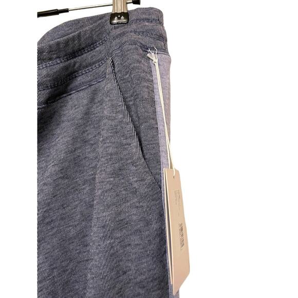 Johnny Was Calme‎ Cozy Lounge Jogger Pants Size XL Blue Stripe Comfort Ankle NWT - Picture 4 of 7